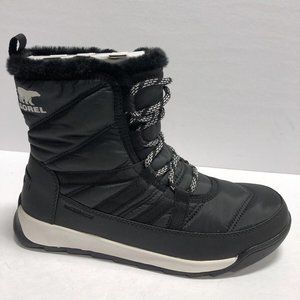 Sorel Women’s Whitney II Short Lace Waterproof Winter Boots Black, Size 9M